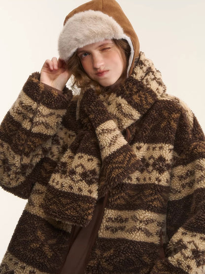 Reversible Fair Isle Fleece Jacket