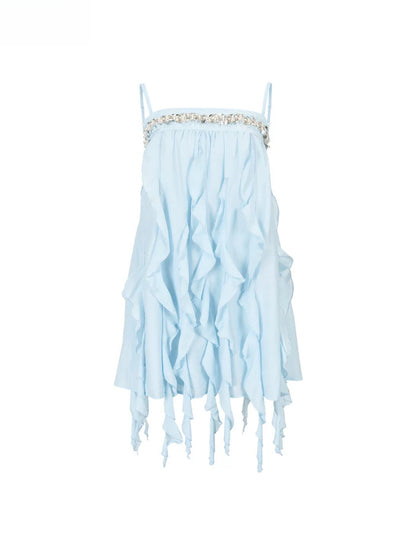 Beaded Acetate Slip Dress
