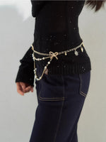 Layered Pearl Waist Chain