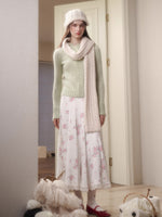 Cosagach Satin Glow Midi Skirt