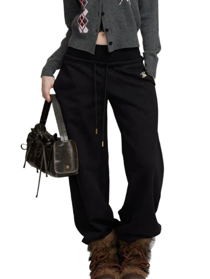 Casual Straight-Leg Sweatpants