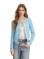 Lace Patchwork Distressed Sweater