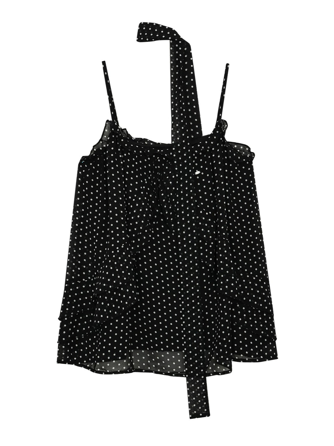 Black Polka Dot Cami Blouse
