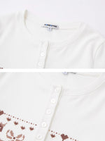 Carousel Print Plush Top