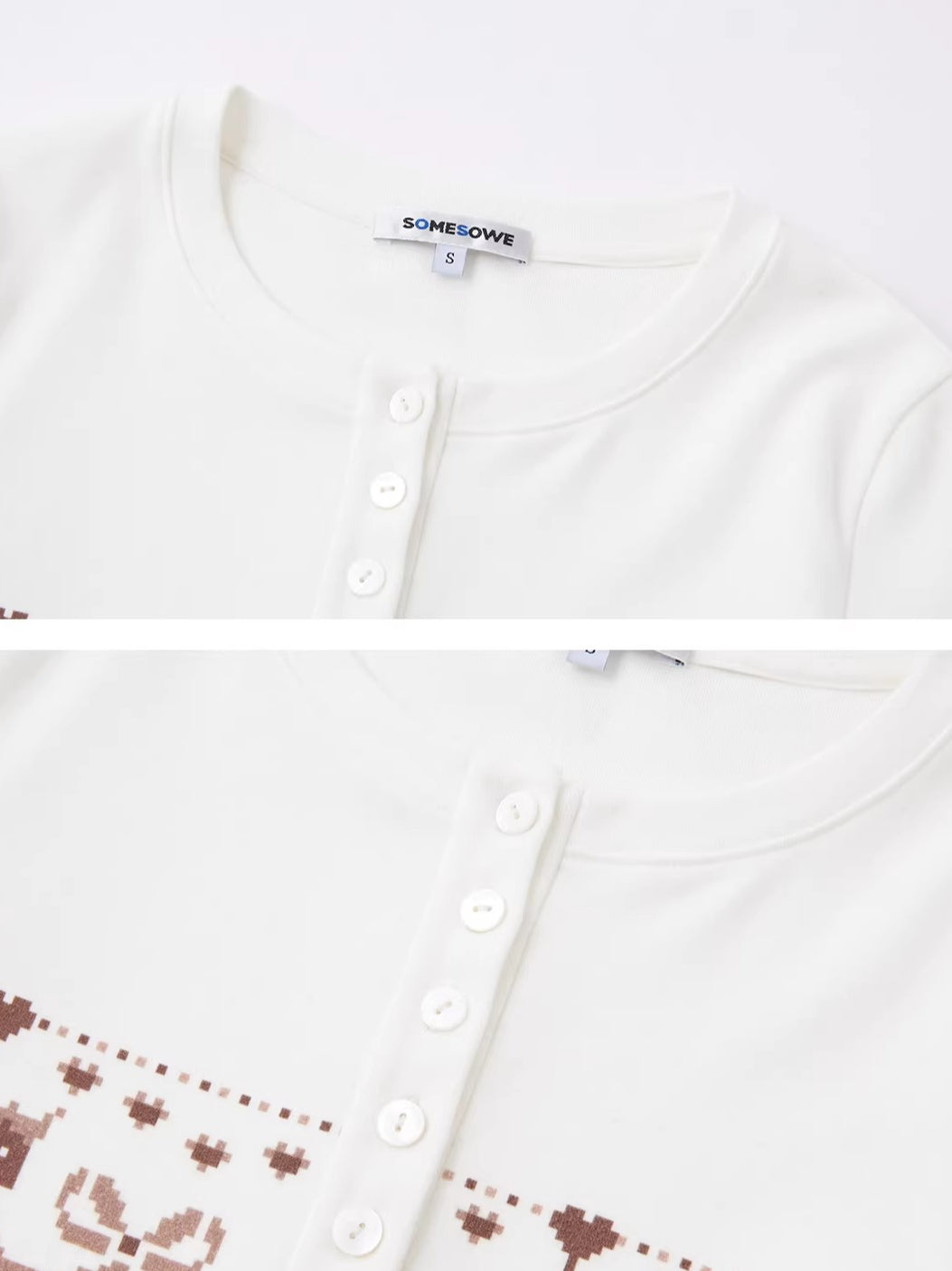 Carousel Print Plush Top