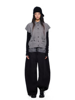 Korean Wool Knit Vest Cardigan