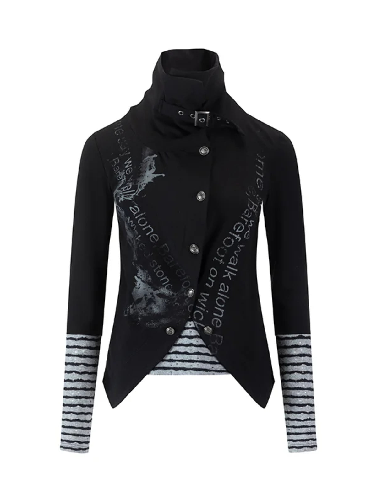 Punk Layered Knit Top