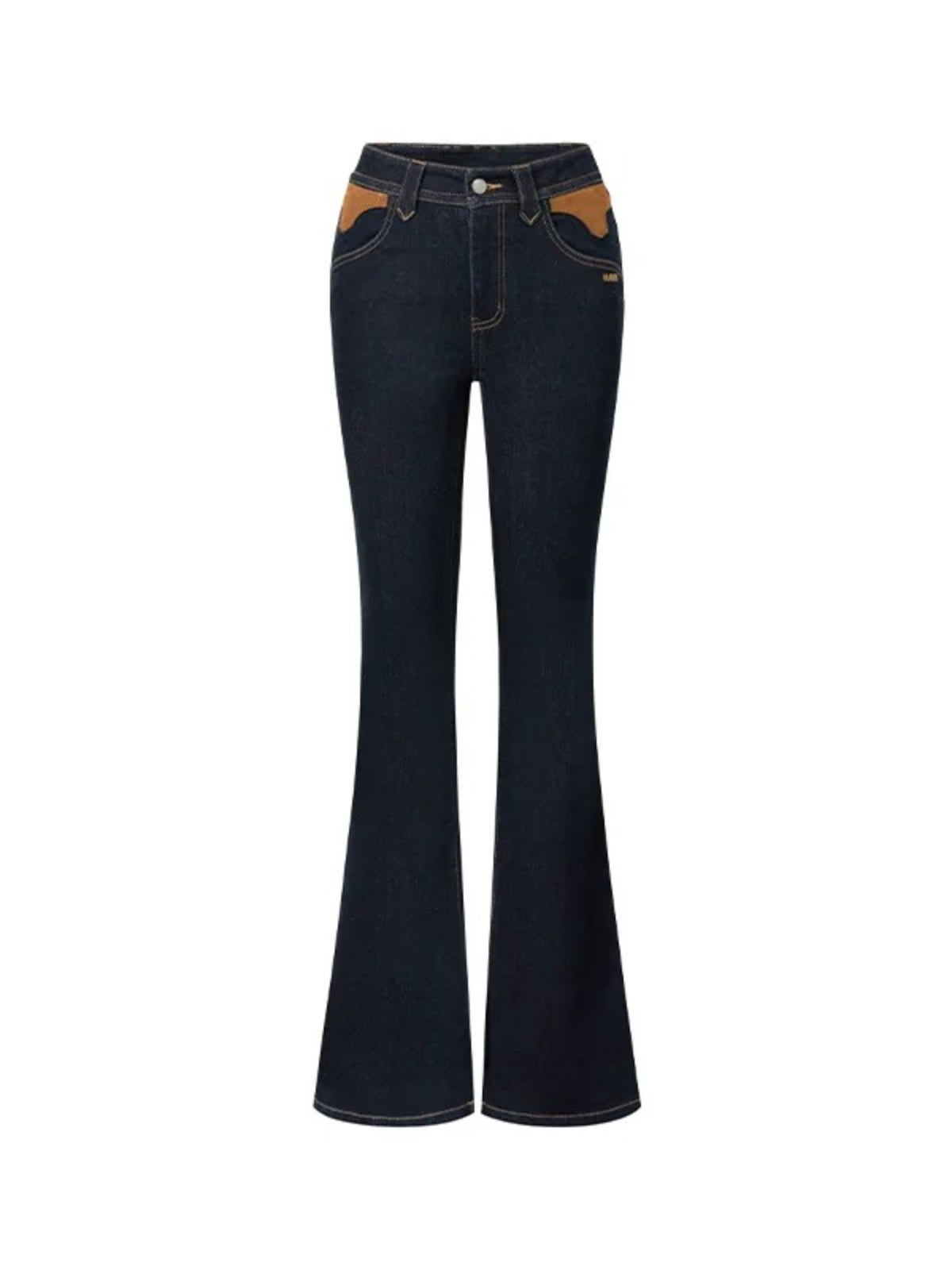 Vintage Raw Denim Slim Flare Jeans
