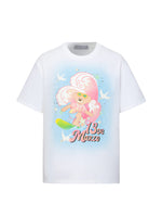Island-style Bear Surfing Illustration Cotton T-shirt