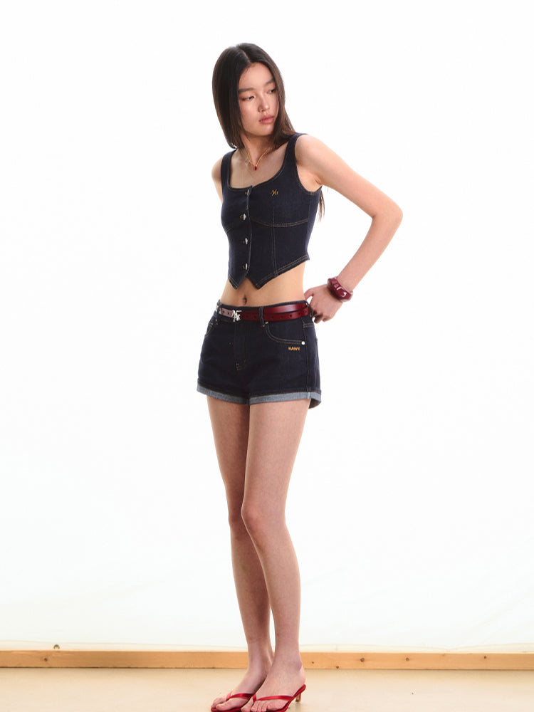 Jeans Waist-Cinching Vest Top