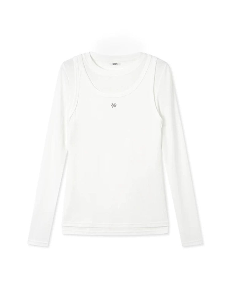 Mock-Layer Long Sleeve Tee
