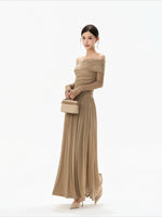 Lace Off Shoulder Maxi Dress