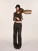 Sheer Mesh Layered Knit Top