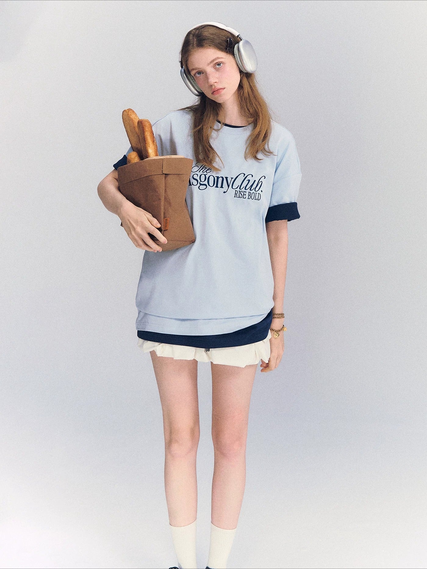 Embroidered Letter Tee