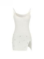 Rhinestone Slit Cami Top