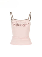 Color-Block Letter Print Camisole