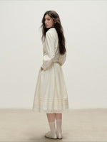 Lace Mock Neck Skirt Set