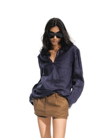 Linen V Neck Shirt