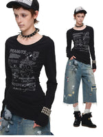 Comic Cutout T-Shirt Dress