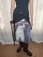 Acetate Cashmere Layered Cardigan