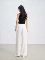 Ice Silk Drape Wide-Leg Pants