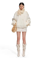 Polar Shearling Collar Wool Jacket