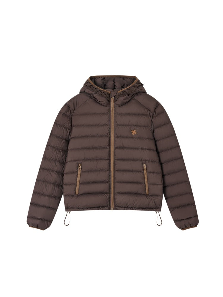 Lace Hood Down Puffer