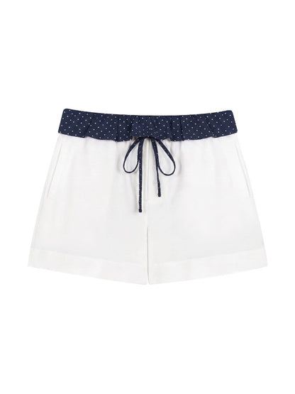 Polka-Dot Off-Shoulder Top &amp; Skirt Set