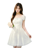 Square Neck Lace Dress