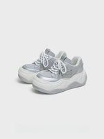 Silver Wave Sneakers