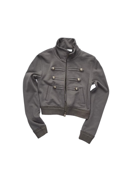 Stand Collar Button Jacket