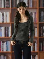 Vintage Plaid Cami Cardigan Set