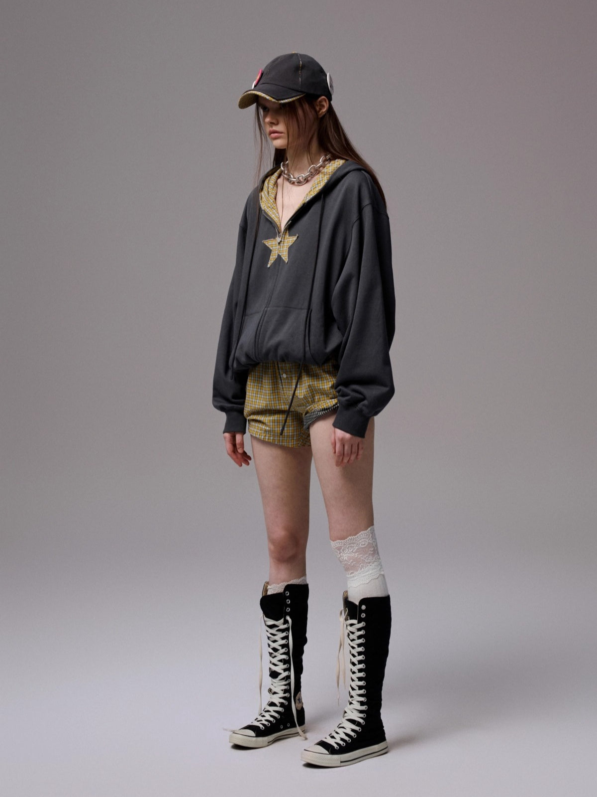 Striped Cotton Lounge Shorts