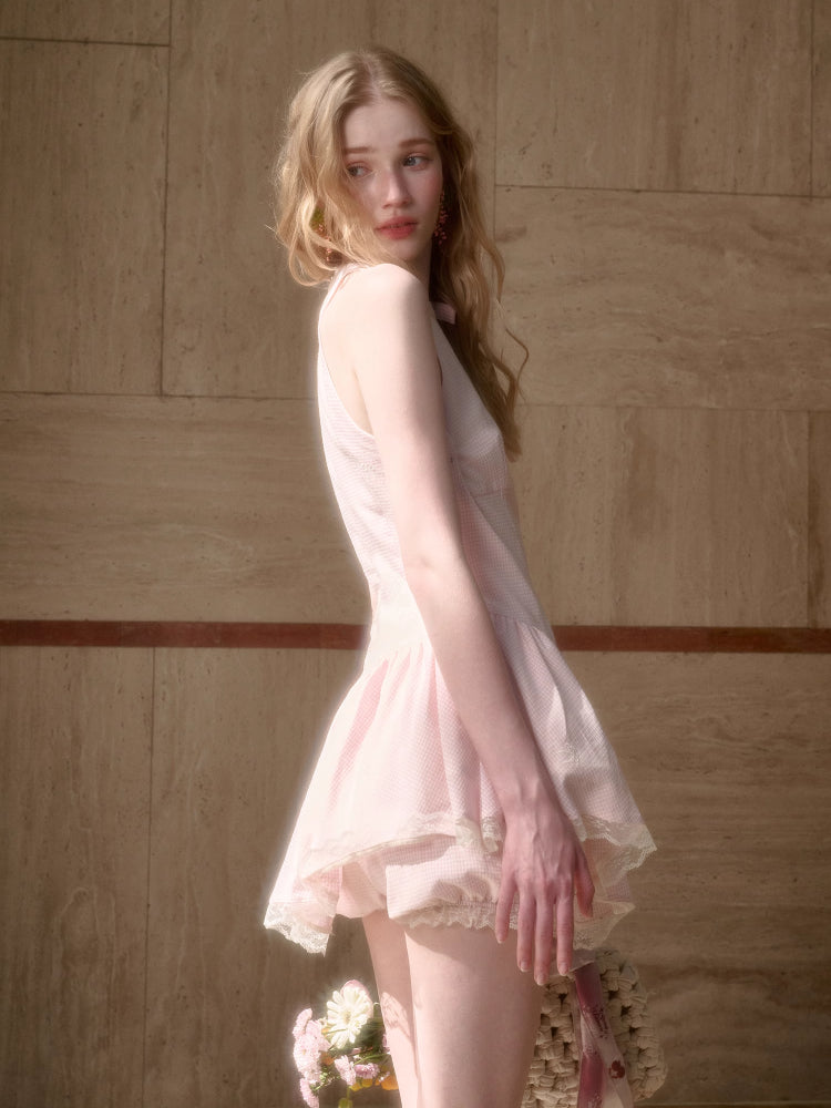 Summer Cool Soft Mist Pink Dress