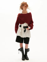 Tailored High Waist Bermuda Shorts