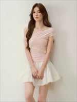 Lace Mesh Shoulder Top