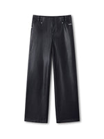 Black Unicorn Matte Leather Pants