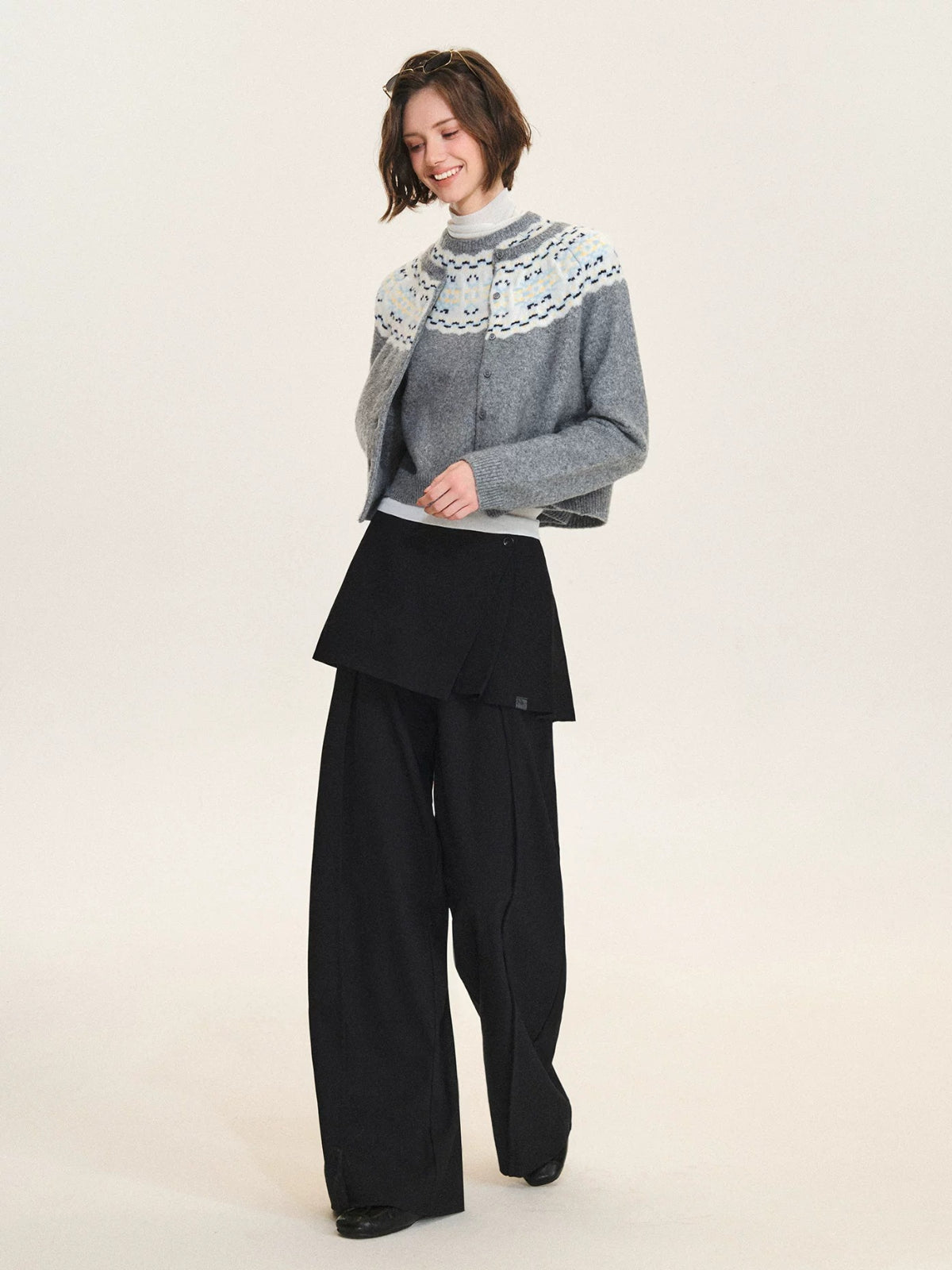 Fair Isle Cardigan &amp; Sweater Set