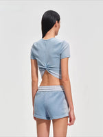 Equestrian Washed Crop Tee
