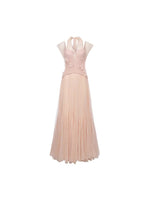 Tidal Lace Halter Dress