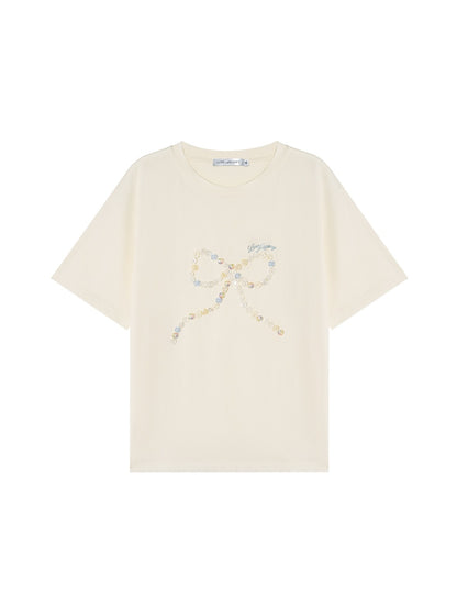 Bow Embroidery T-shirt