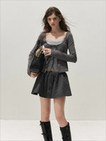 Lace Layered Tie Top