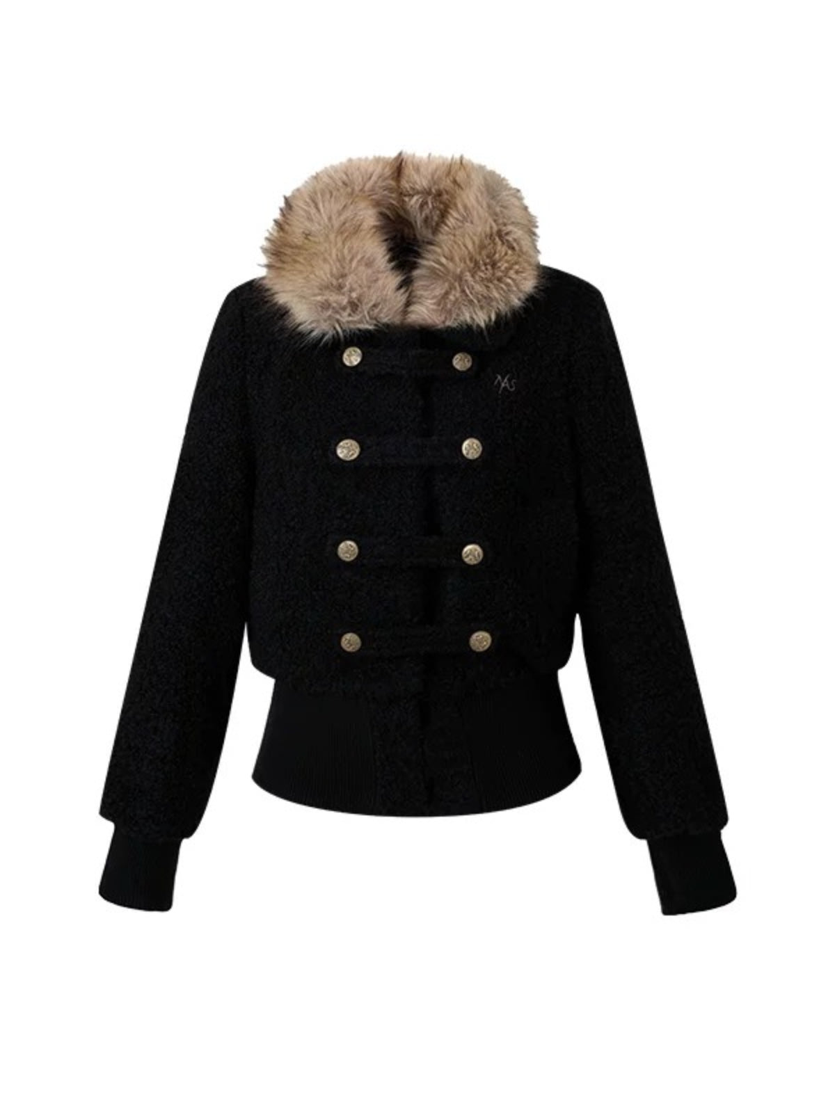 Detachable Faux Fur Bouclé Jacket