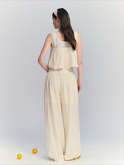 Contrast Two-Piece Set