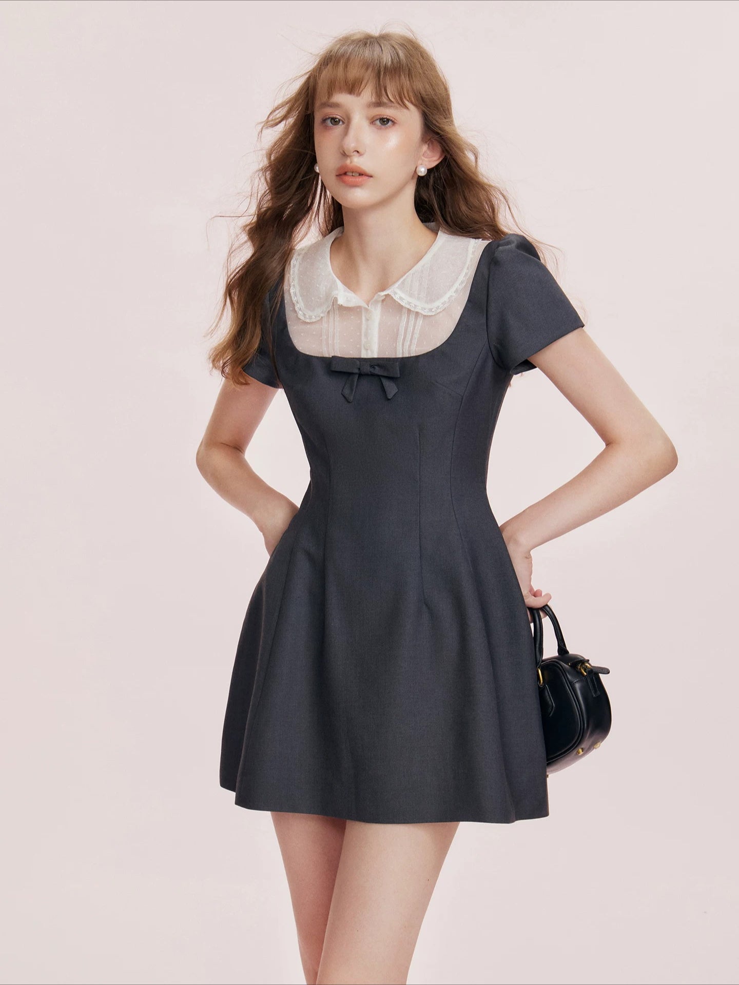 Bow Mesh Dress