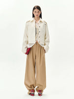 Barn Wool Loop Tweed Short Jacket