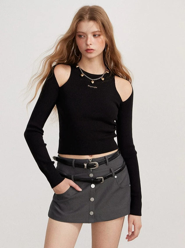 Layered A-Line Mini Skirt