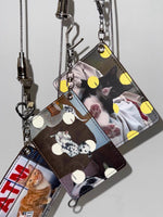 Polka Dot Cats & Dogs Charm Dual-Slot Card Holder