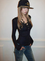 Pocket Henley Knit Top & Dress Set