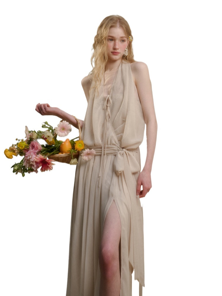 Airy Lightweight Greek-style Maxi Dress